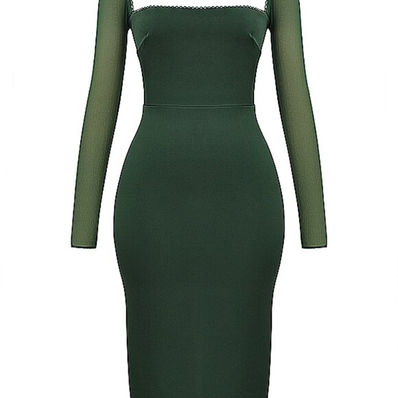 House of CB Ellica Emerald Green Midi Dress - Picture 5 of 11